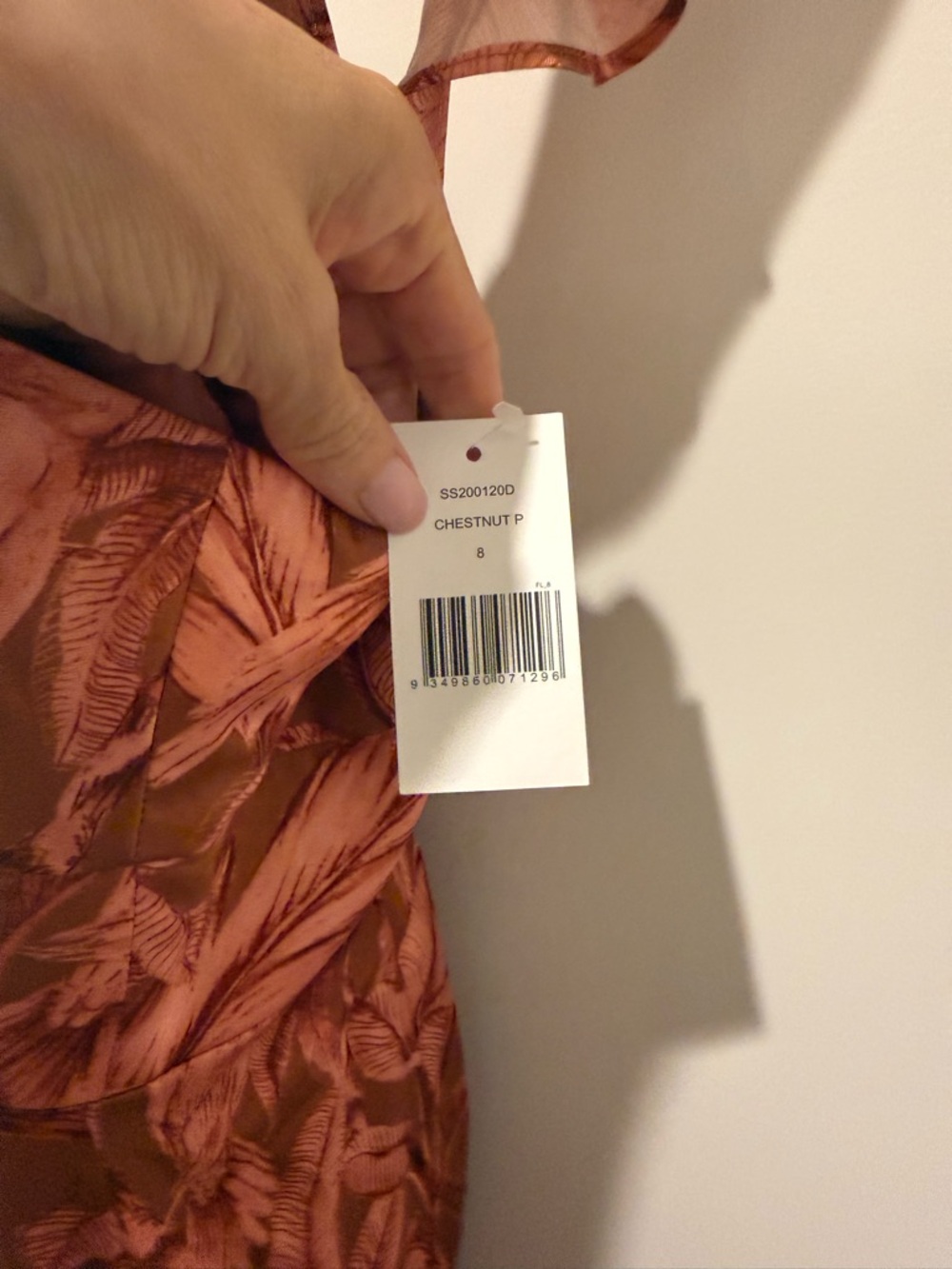 Significant Other Tiered Maxi Dress in Rust Floral - NWT - Picture 3 of 6